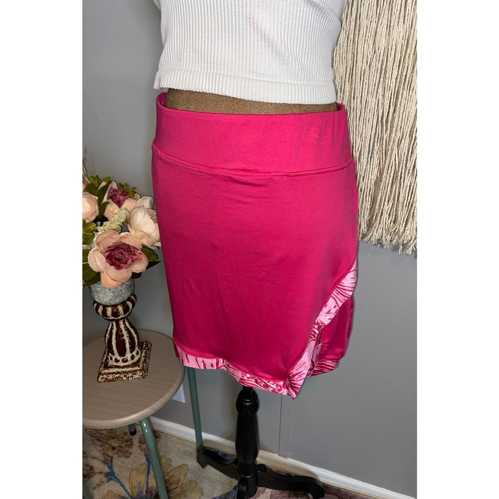 Stella Parker Sport Pink Golf Skort M Athletic Tennis Skirt Stretch Zip Pockets - Picture 2 of 10